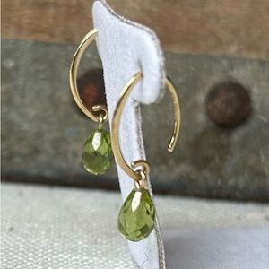 14k Peridot Earrings